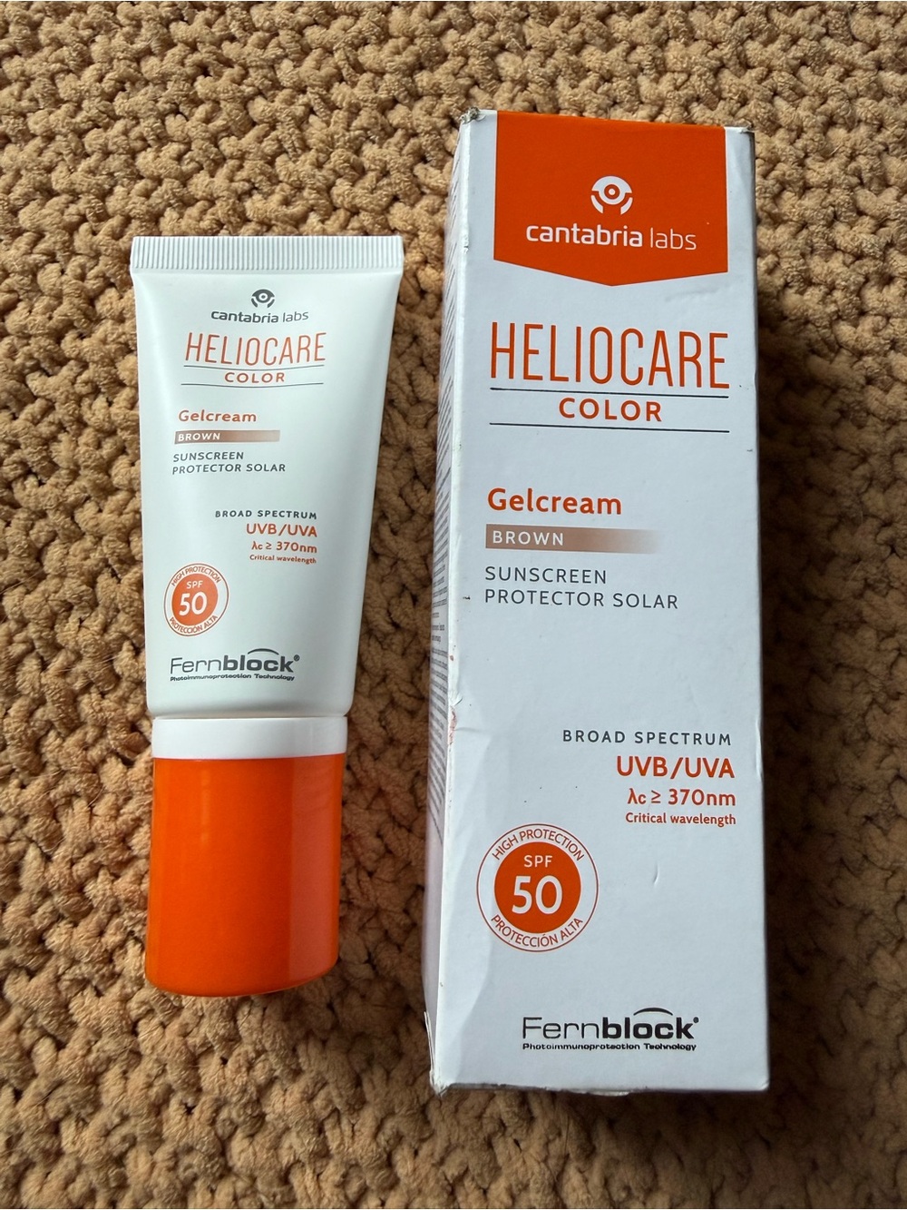 Color Gelcream Brown SPF 50 – Tinted Sunscreen with Fernblock